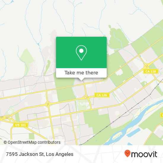 7595 Jackson St map