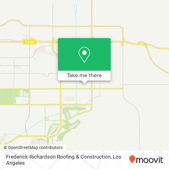Frederick-Richardson Roofing & Construction map