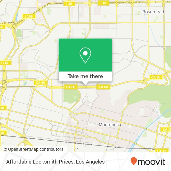 Affordable Locksmith Prices map