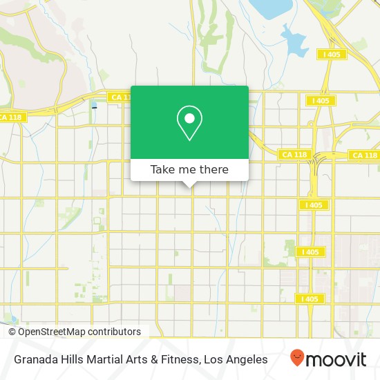 Granada Hills Martial Arts & Fitness map