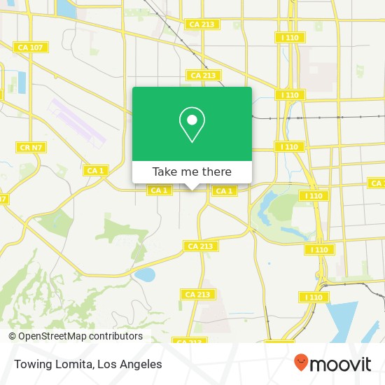 Towing Lomita map
