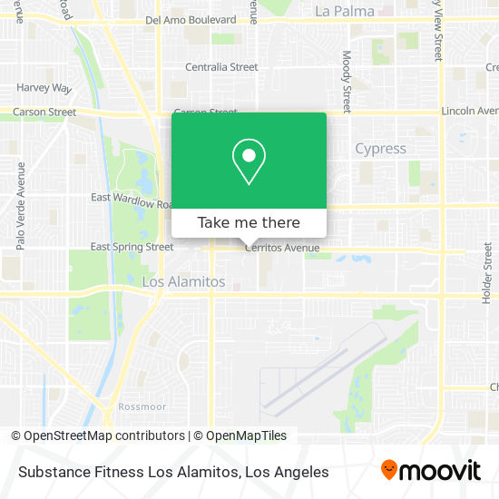 Mapa de Substance Fitness Los Alamitos