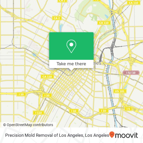 Precision Mold Removal of Los Angeles map