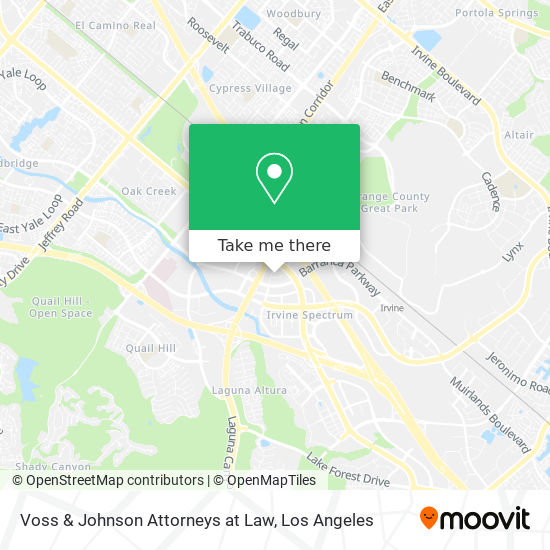 Voss & Johnson Attorneys at Law map