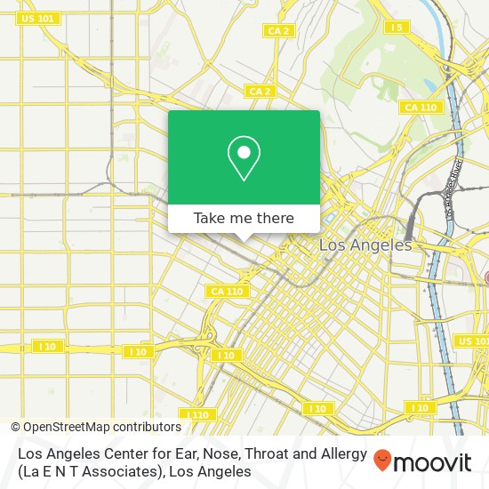 Los Angeles Center for Ear, Nose, Throat and Allergy (La E N T Associates) map