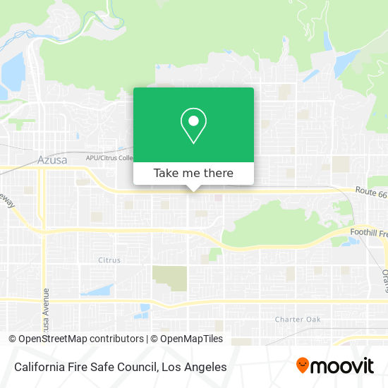 Mapa de California Fire Safe Council