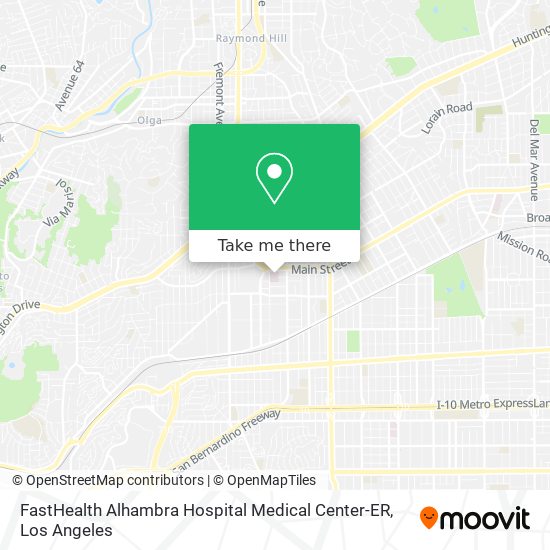 FastHealth Alhambra Hospital Medical Center-ER map