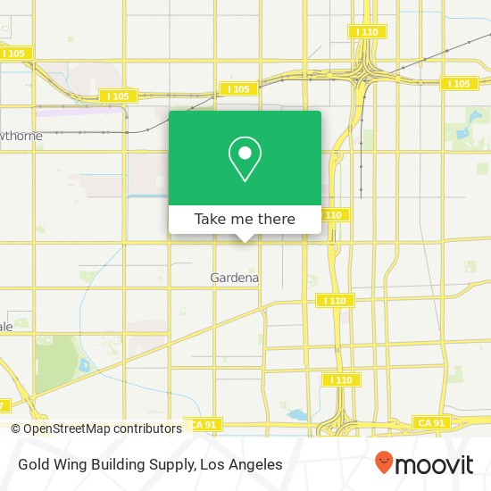 Mapa de Gold Wing Building Supply