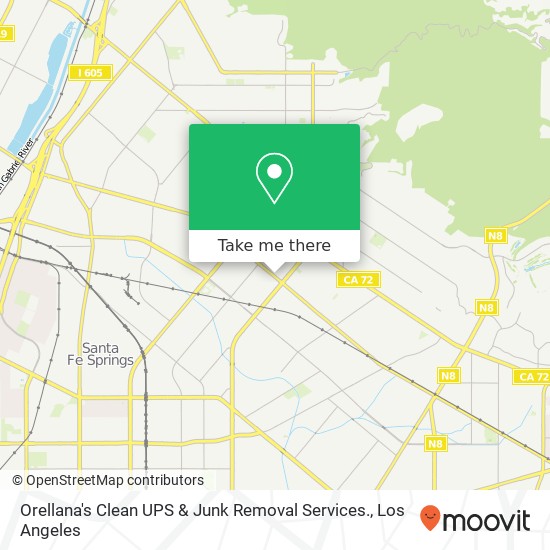 Orellana's Clean UPS & Junk Removal Services. map