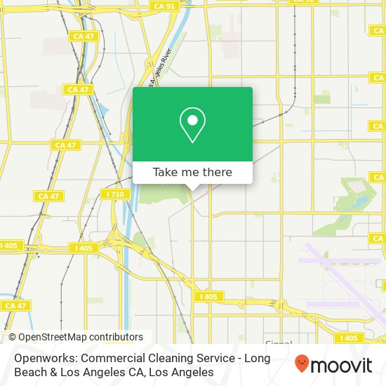 Openworks: Commercial Cleaning Service - Long Beach & Los Angeles CA map