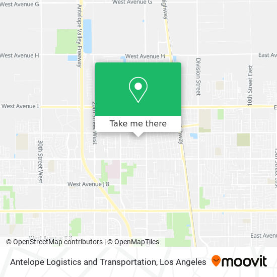 Antelope Logistics and Transportation map