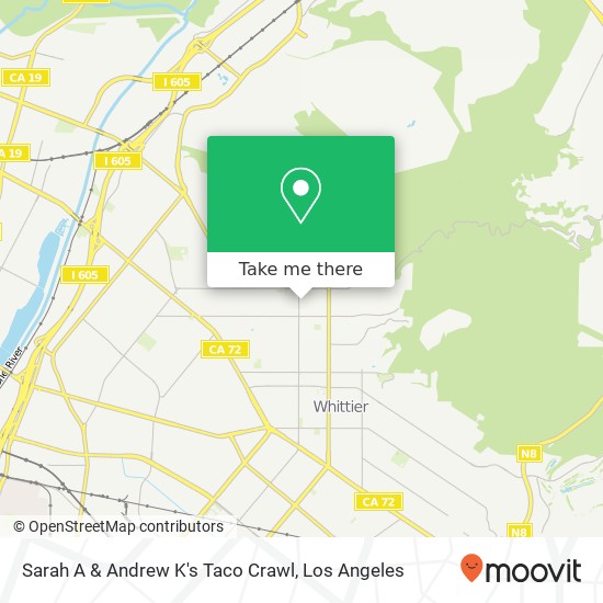 Sarah A & Andrew K's Taco Crawl map