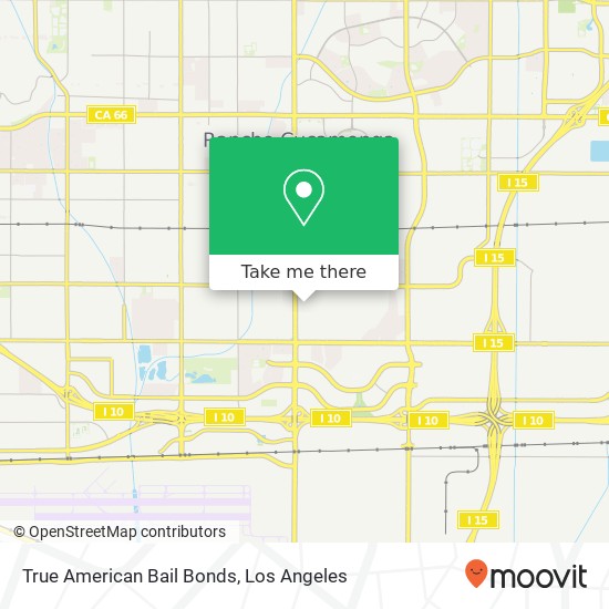 Mapa de True American Bail Bonds