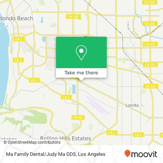 Ma Family Dental/Judy Ma DDS map