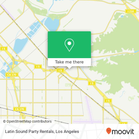 Latin Sound Party Rentals map