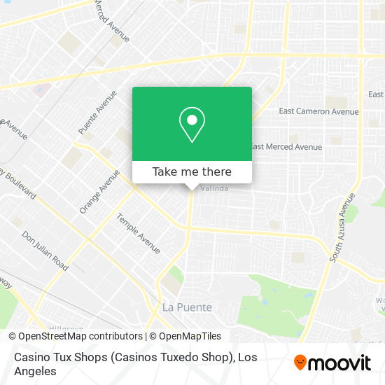 Mapa de Casino Tux Shops (Casinos Tuxedo Shop)