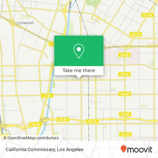 Mapa de California Commissary