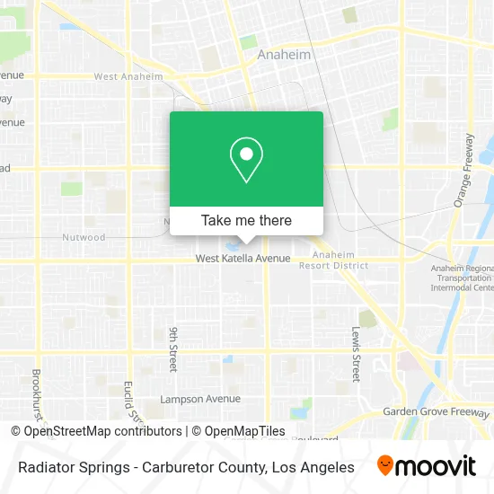 Radiator Springs - Carburetor County map