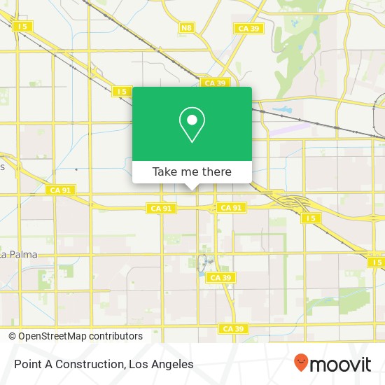 Point A Construction map