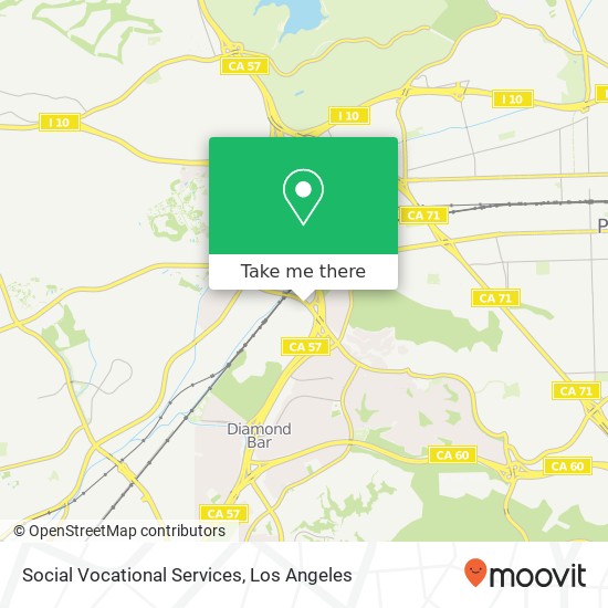 Social Vocational Services map