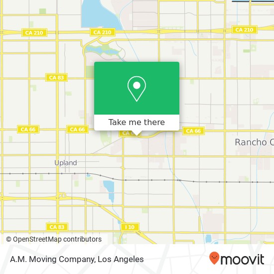 A.M. Moving Company map