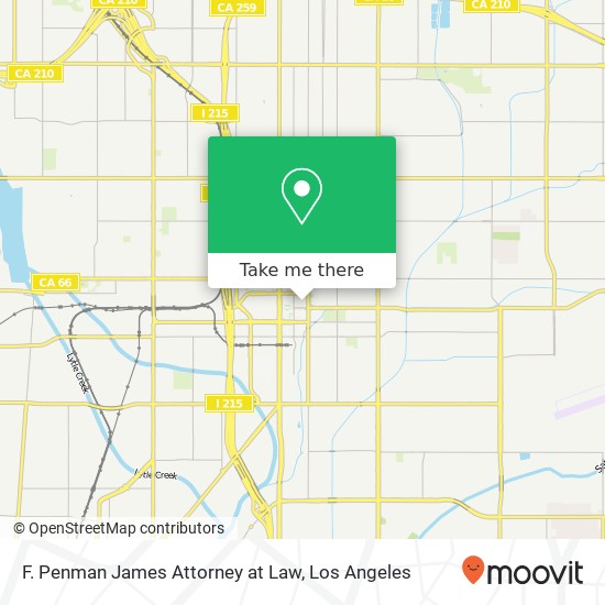 Mapa de F. Penman James Attorney at Law