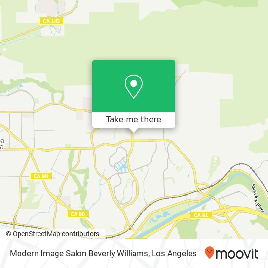 Modern Image Salon Beverly Williams map