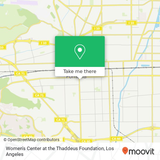 Mapa de Women's Center at the Thaddeus Foundation