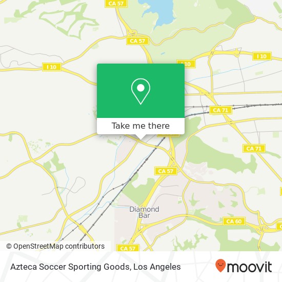 Azteca Soccer Sporting Goods map