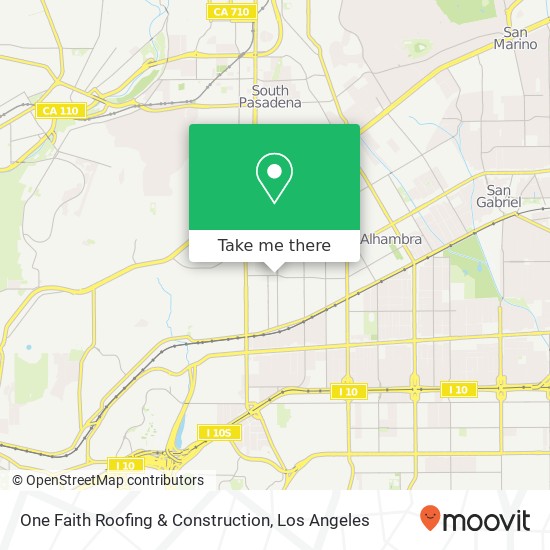 Mapa de One Faith Roofing & Construction