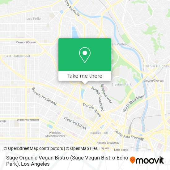 Mapa de Sage Organic Vegan Bistro (Sage Vegan Bistro Echo Park)