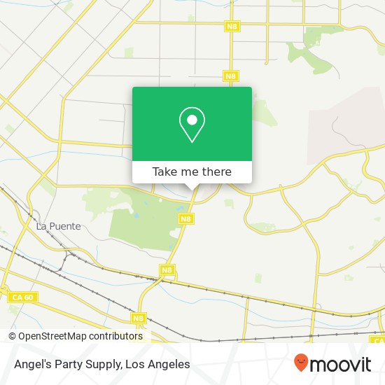 Angel's Party Supply map