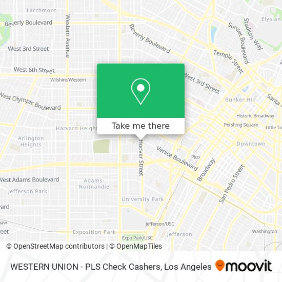 WESTERN UNION - PLS Check Cashers map