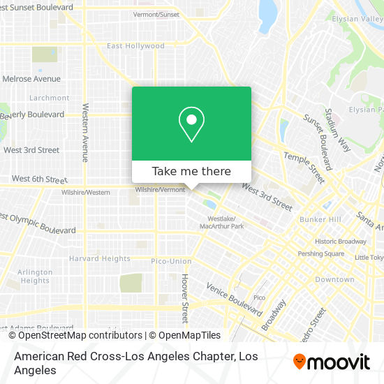 Mapa de American Red Cross-Los Angeles Chapter