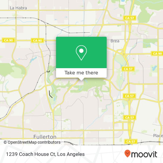 Mapa de 1239 Coach House Ct