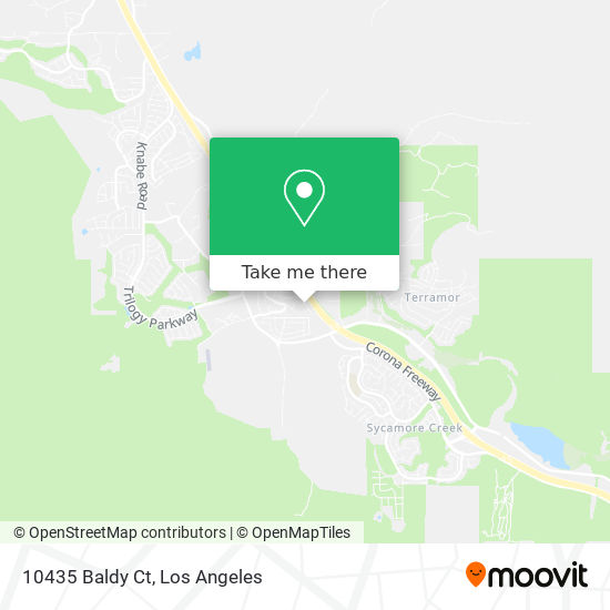 Mapa de 10435 Baldy Ct