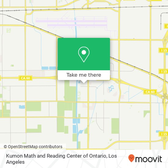 Mapa de Kumon Math and Reading Center of Ontario