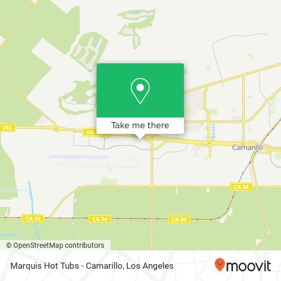 Mapa de Marquis Hot Tubs - Camarillo
