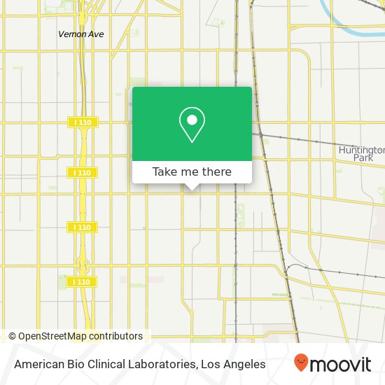 American Bio Clinical Laboratories map