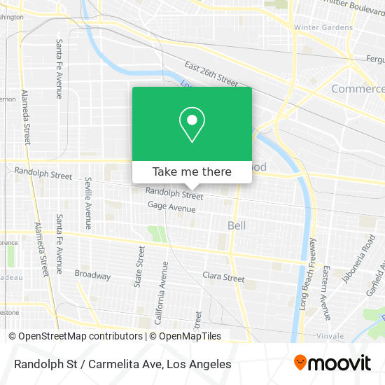 Mapa de Randolph St / Carmelita Ave