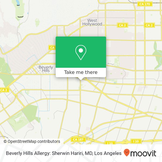 Beverly Hills Allergy: Sherwin Hariri, MD map
