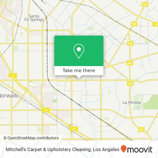 Mitchell's Carpet & Upholstery Cleaning map