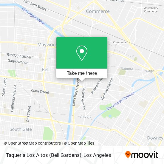 Mapa de Taqueria Los Altos (Bell Gardens)