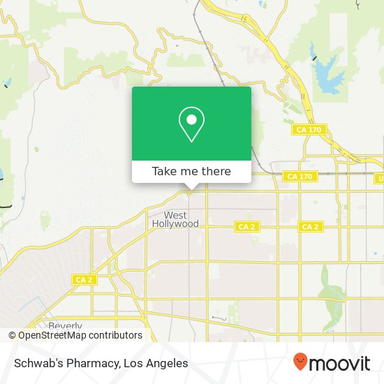 Schwab's Pharmacy map