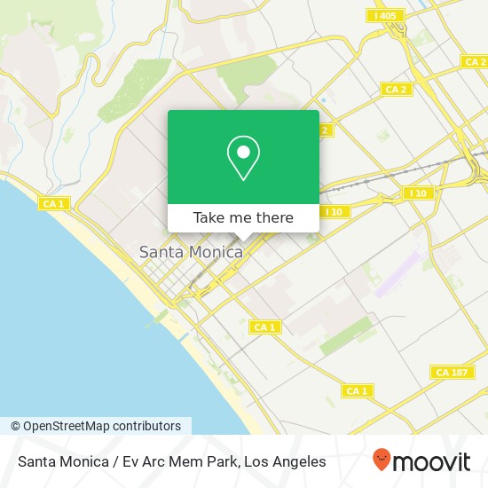 Santa Monica / Ev Arc Mem Park map