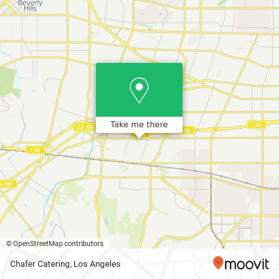 Chafer Catering map