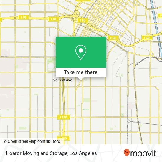 Hoardr Moving and Storage map