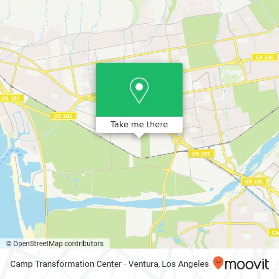 Camp Transformation Center - Ventura map