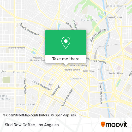 Mapa de Skid Row Coffee