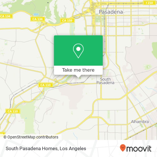 Mapa de South Pasadena Homes